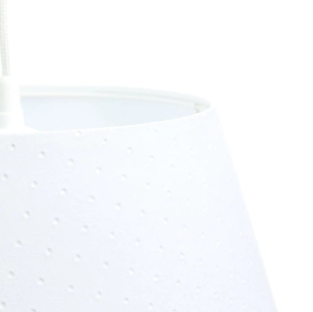Suspension cloche en tissu blanc, 40 cm, style scandinave