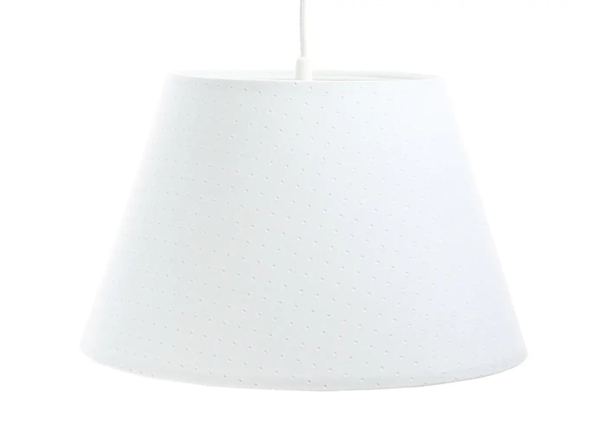 Suspension cloche en tissu blanc, 40 cm, style scandinave