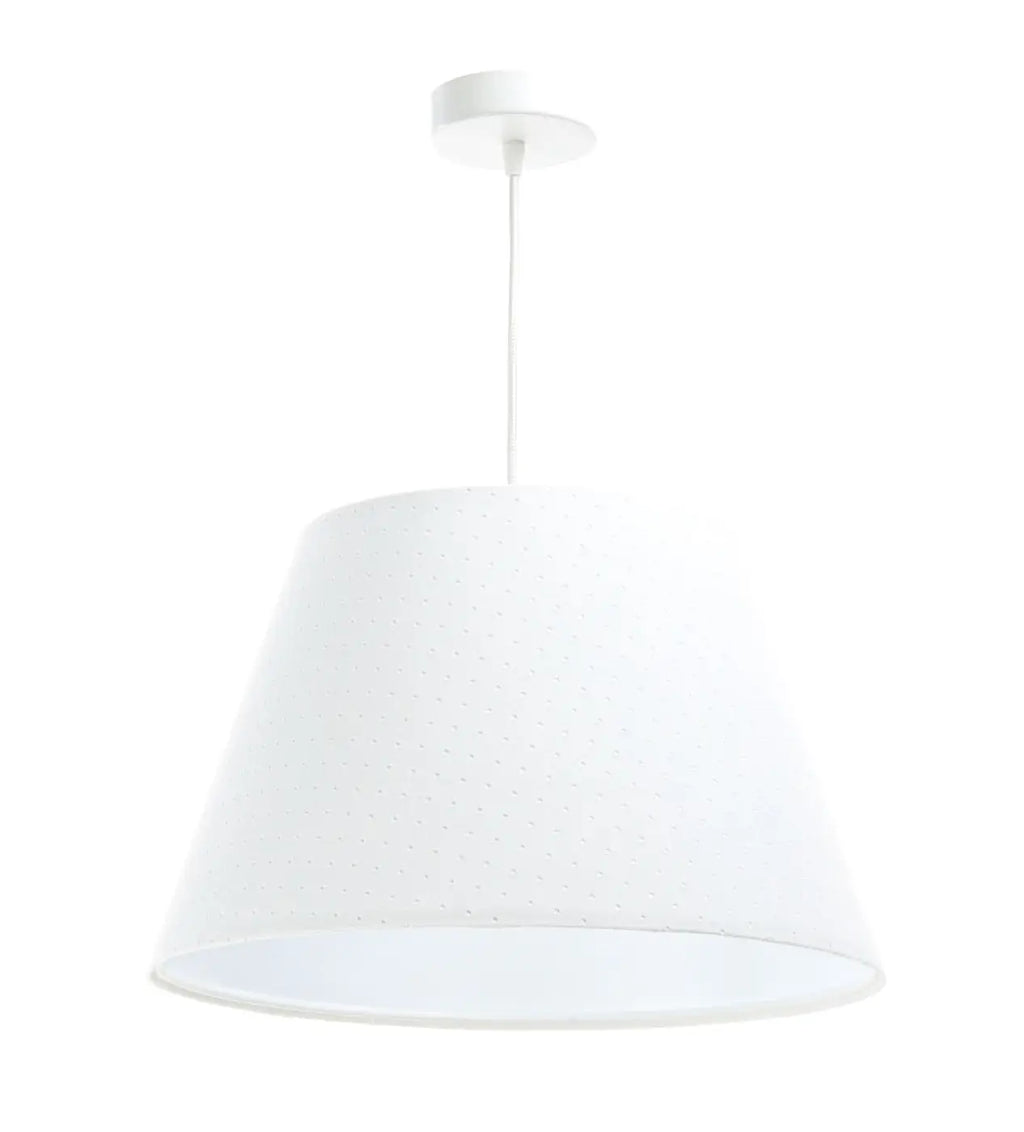 Suspension cloche en tissu blanc, 40 cm, style scandinave