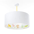 Suspension enfant blanche à animaux vert clair, S, M ou L