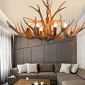 Suspension bois de cerf au style rustique et vintage