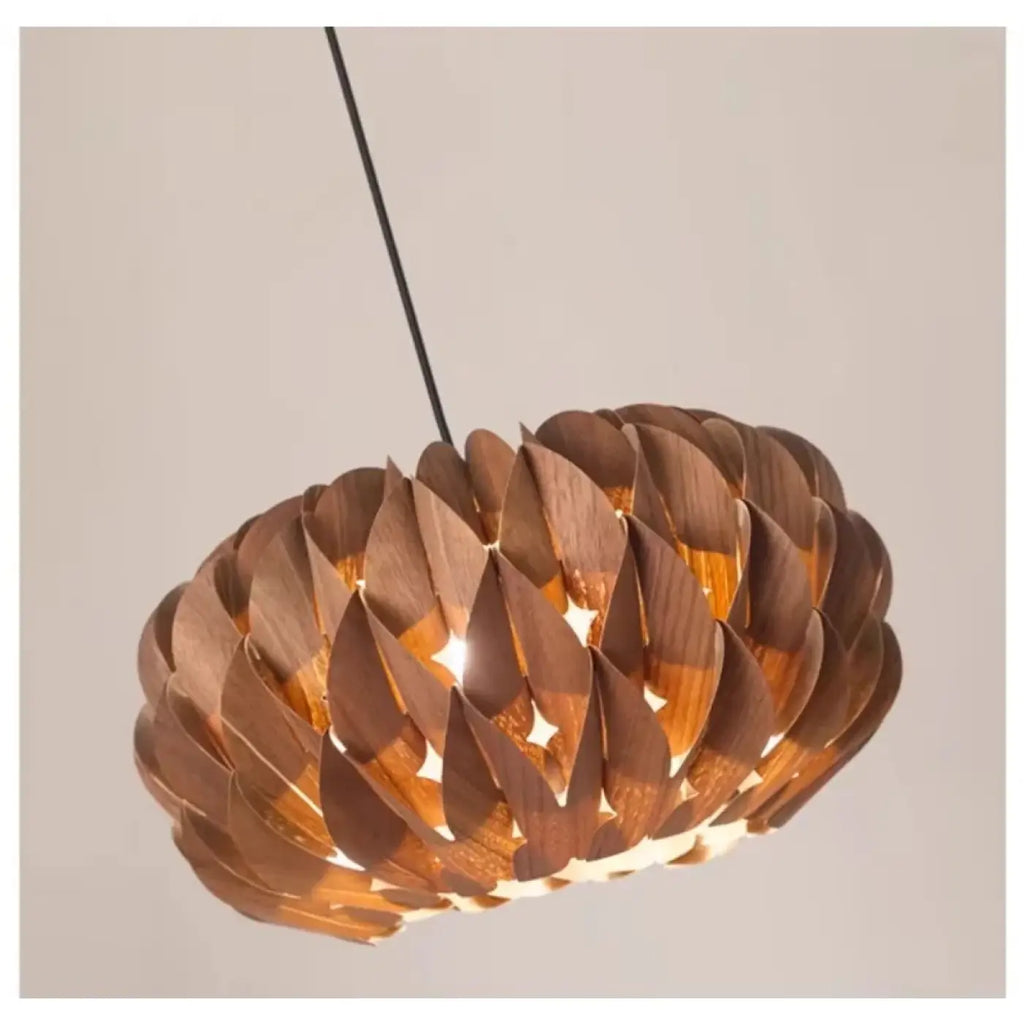 Suspension en bois au design moderne, beige ou marron