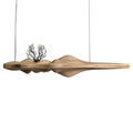 Suspension en bois ondulé, beige ou marron, tailles S et M, beige