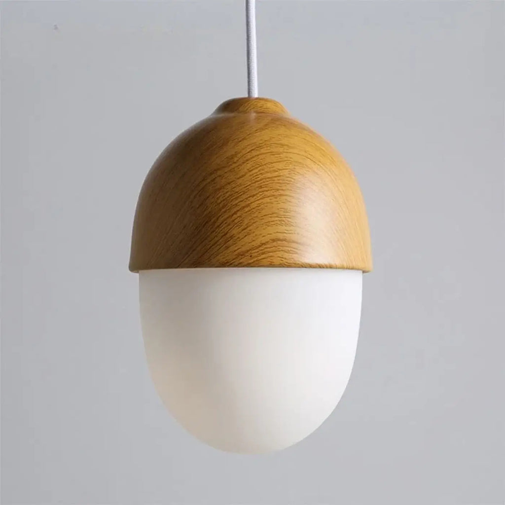 Suspension en bois à lumière blanche, quatre modèles A à D