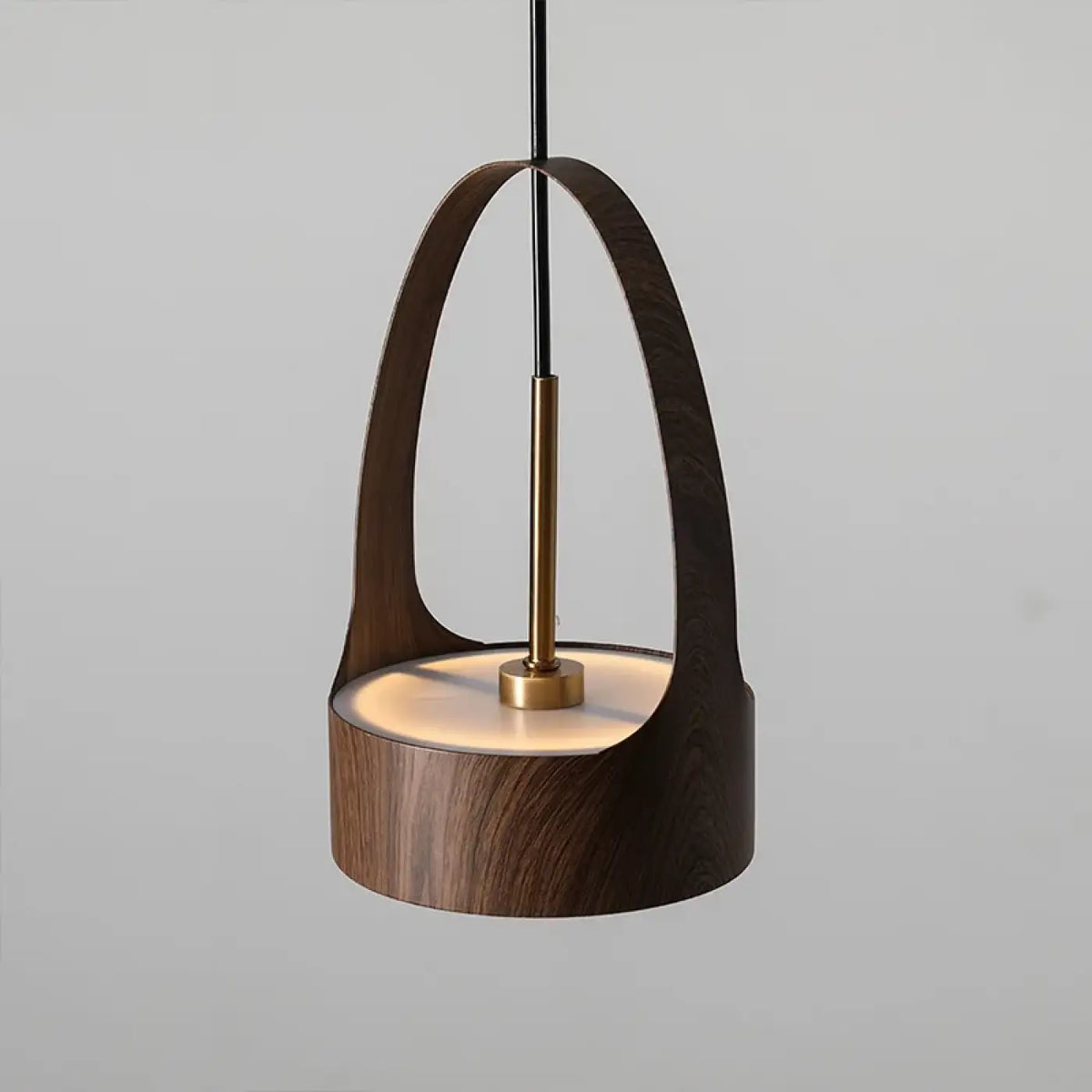 Suspension en bois minimaliste, marron ou beige