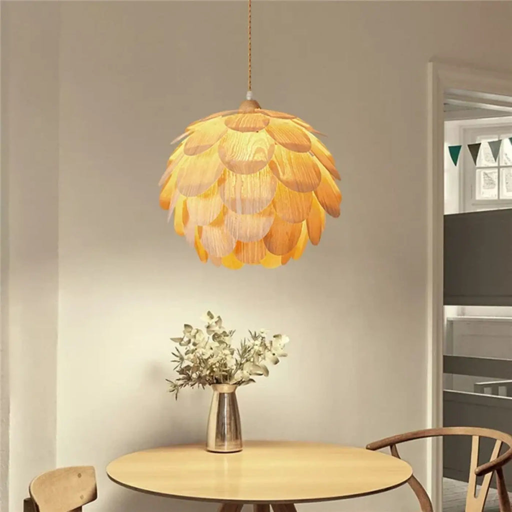 Suspension en bois aux courbes organiques, tailles S, M et L