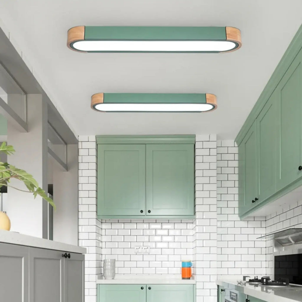 Suspension bois et verre contemporaine, trois coloris, trois tailles