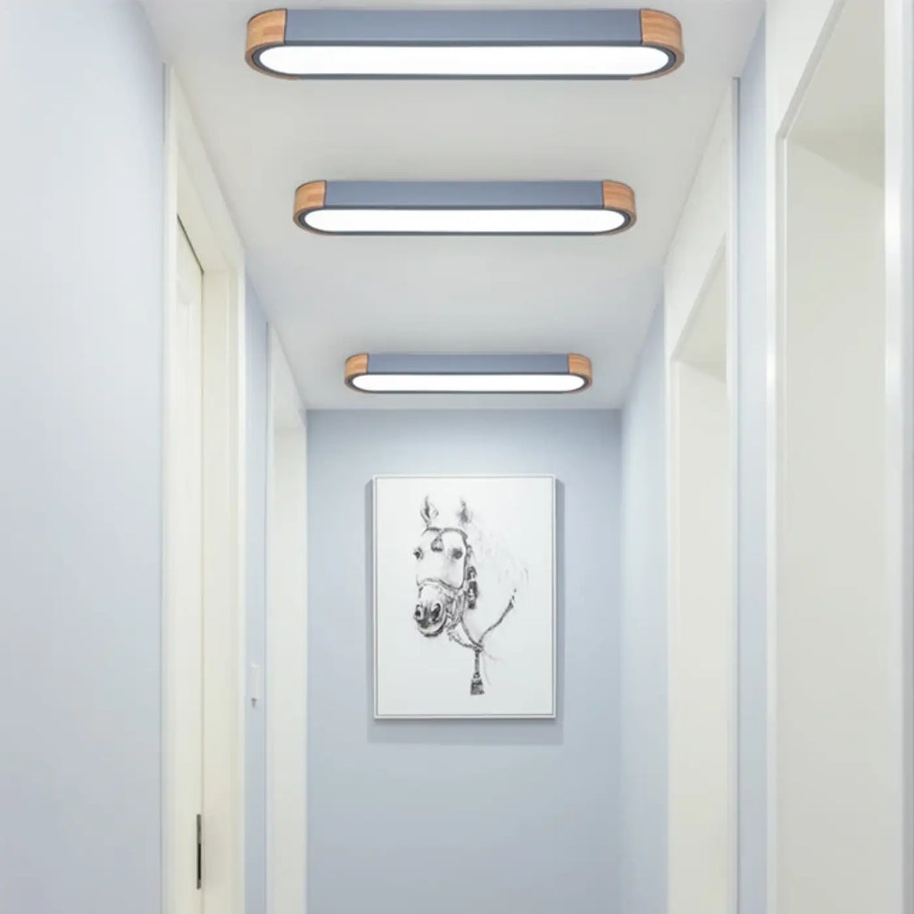 Suspension bois et verre contemporaine, trois coloris, trois tailles