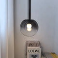 Suspension boule en verre fumé, tailles S ou M