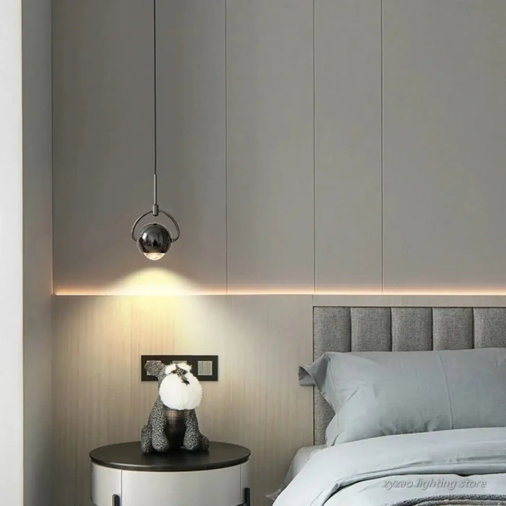 Suspension à boules lumineuses, style contemporain