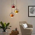 Suspension à boules lumineuses, style contemporain
