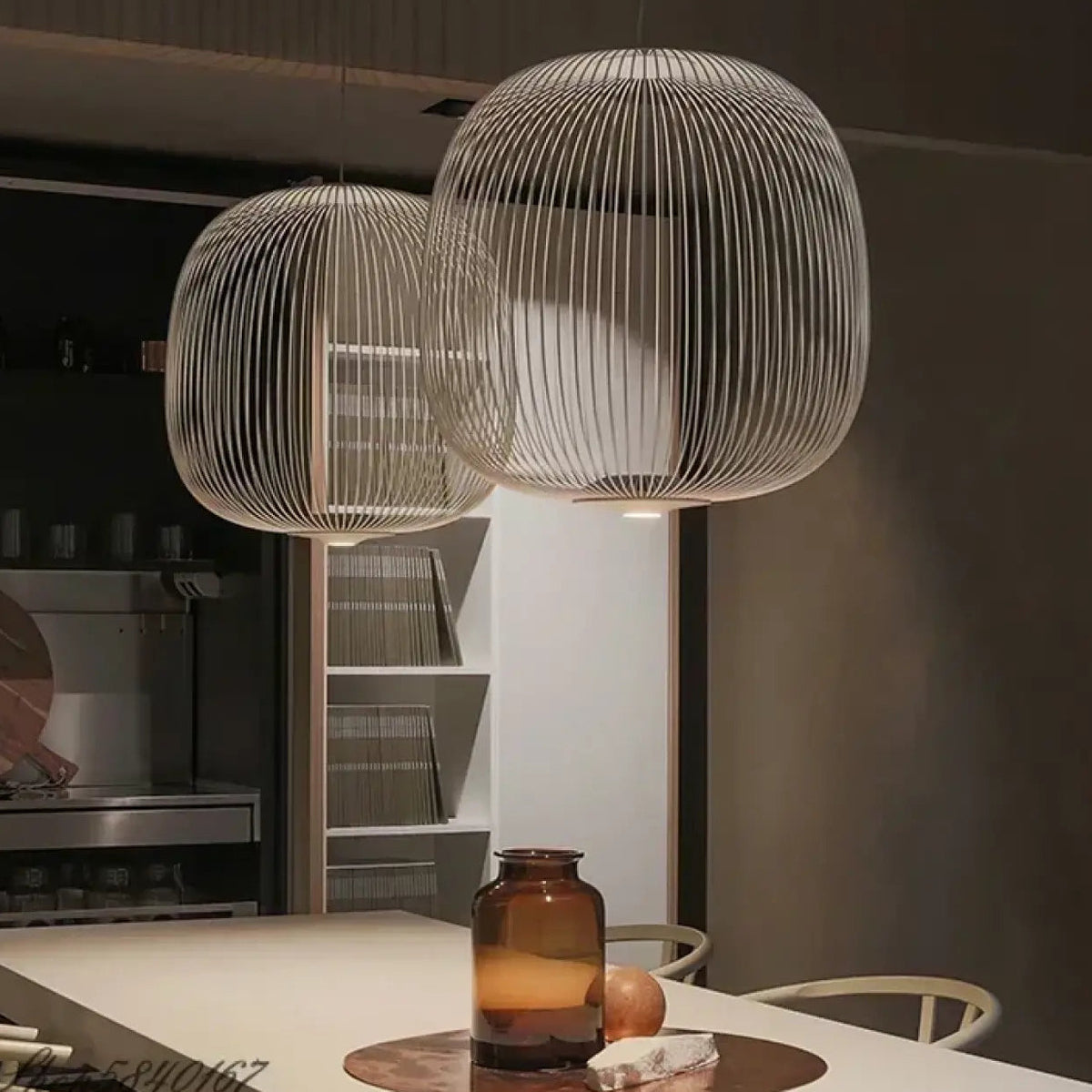 Suspension cage en aluminium pour cuisine, tailles S et M