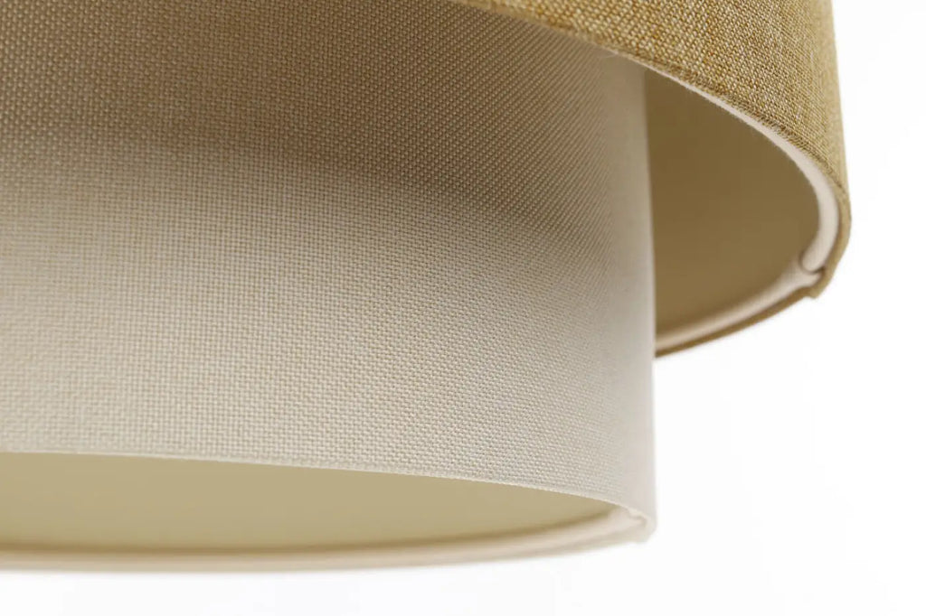 Suspension en tissu caramel et crème, tailles S, M ou L