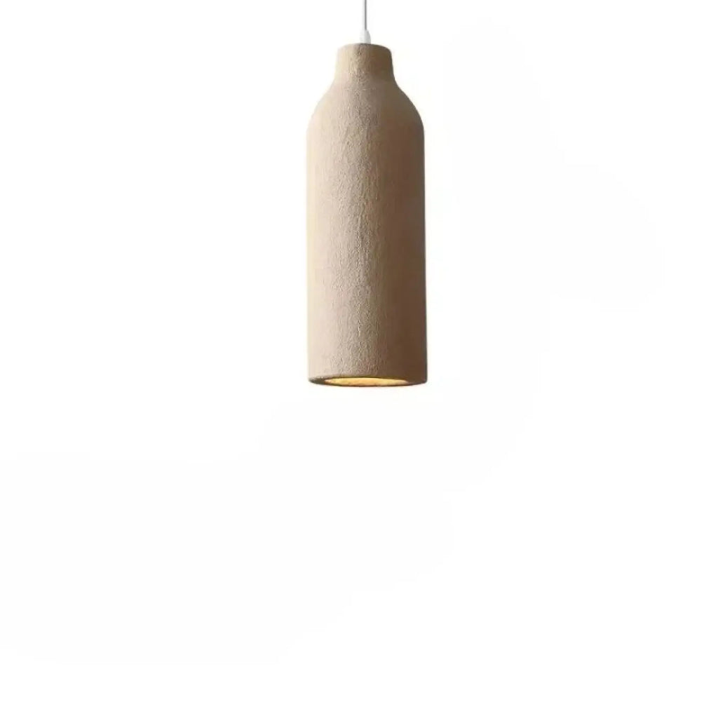 Suspension en céramique sobre, marron ou blanc, trois tailles, marron