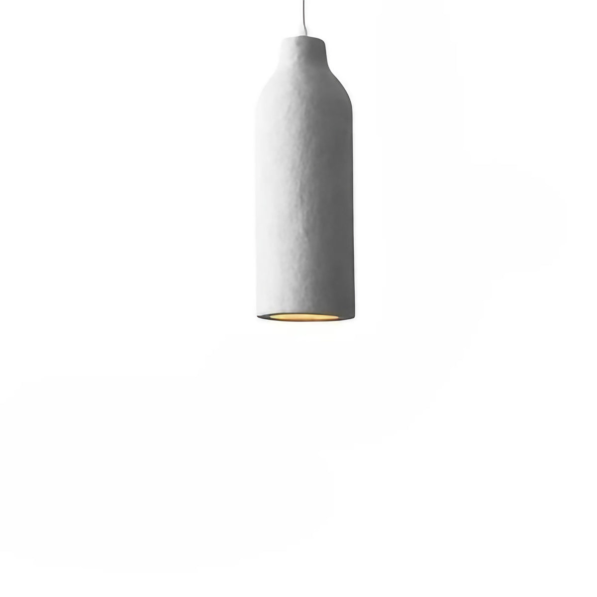 Suspension en céramique sobre, marron ou blanc, trois tailles, blanc
