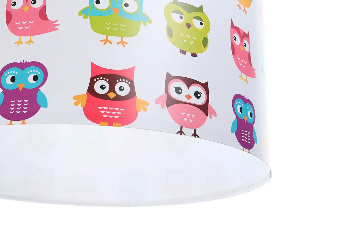 Suspension chambre d'enfant à motif chouettes, environ 40 cm