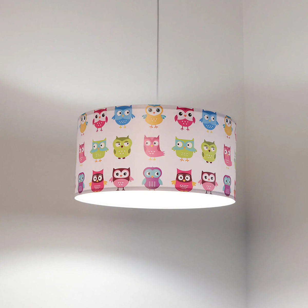 Suspension chambre d'enfant à motif chouettes, environ 40 cm