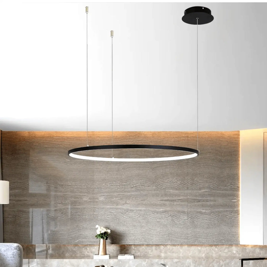 Suspension circulaire en anneau, trois coloris, tailles S, M, L