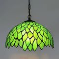 Suspension colorée, vert ou motif feuille d'érable, vert