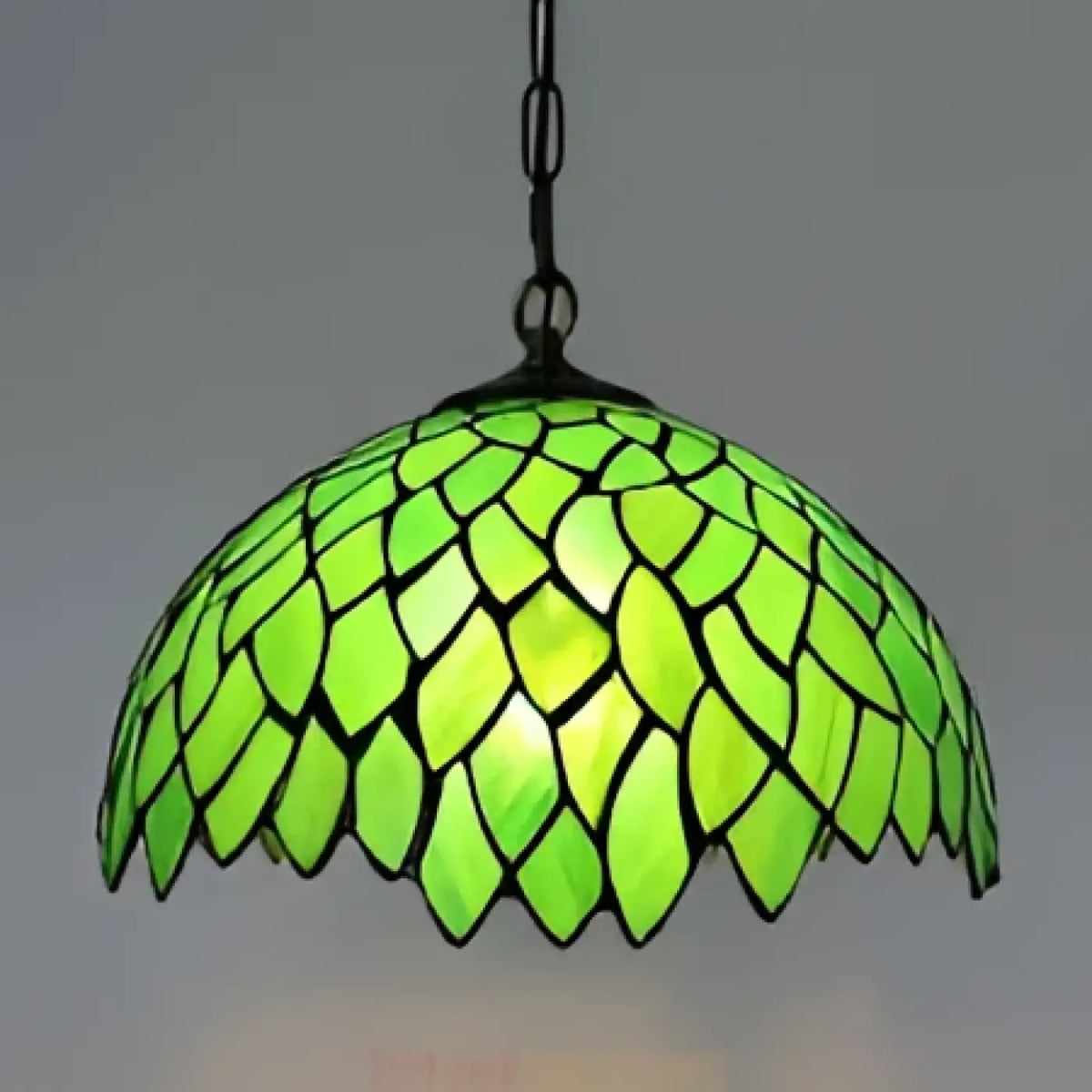Suspension colorée, vert ou motif feuille d'érable, vert