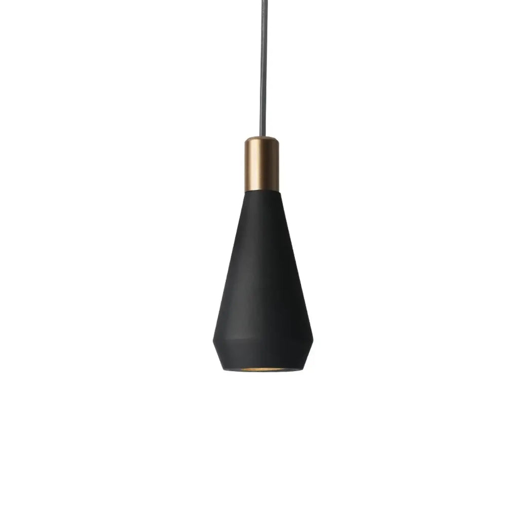 Suspension conique épurée, noire ou blanche
