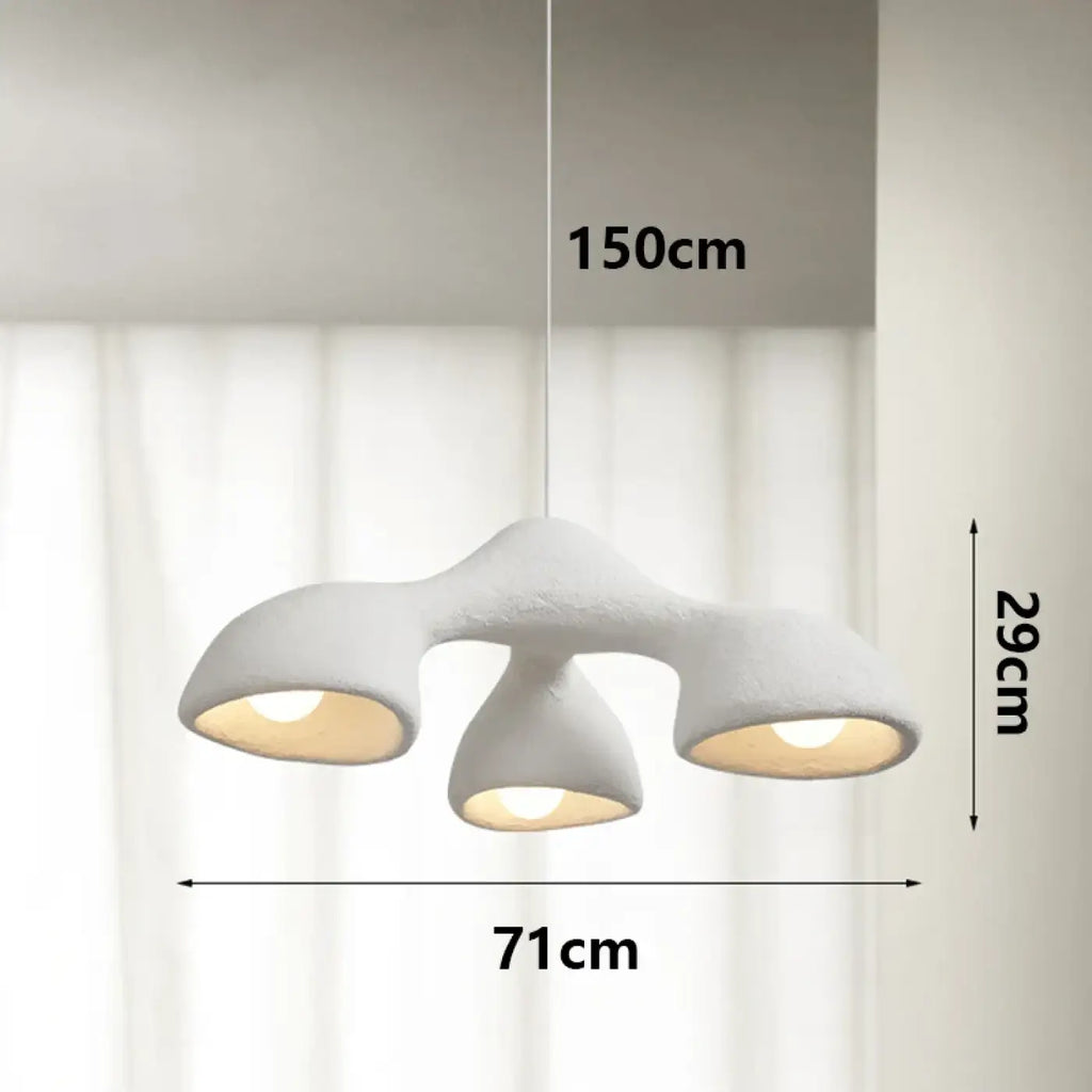 Suspension effet travertin à forme libre, tailles S, M ou L