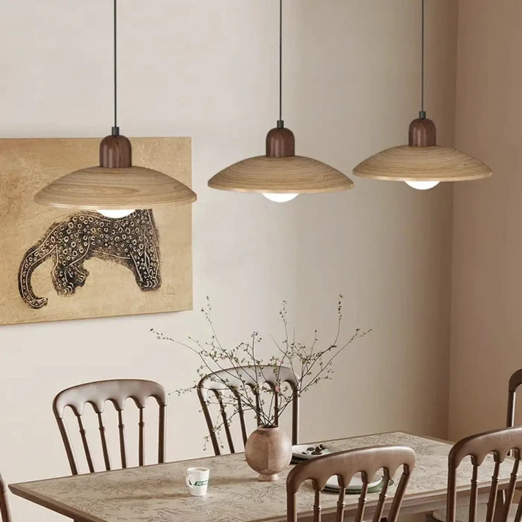Suspension verre et métal, une à trois têtes, marron ou beige