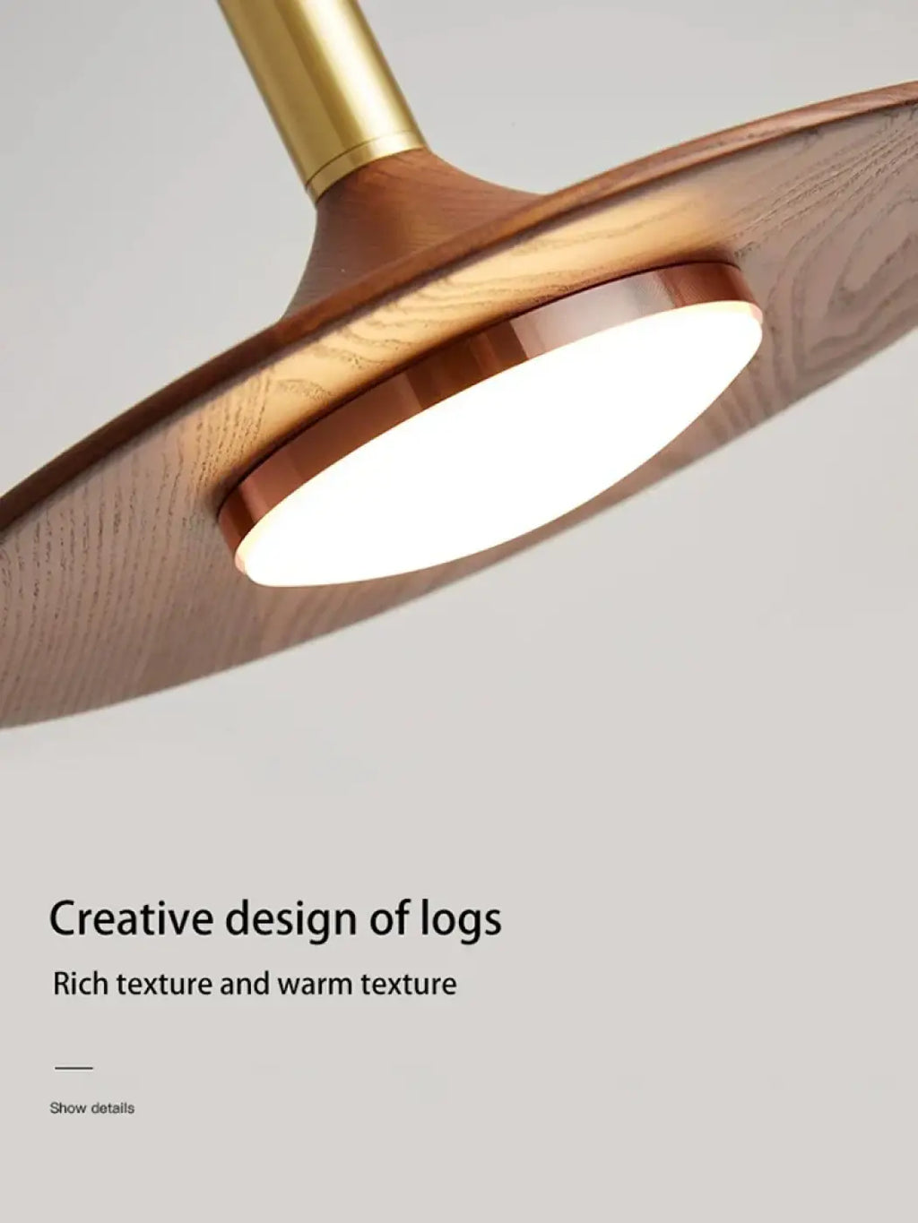 Suspension contemporaine en métal au design élancé