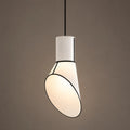 Suspension à diffuseur ovale, blanc ou noir, tailles S et M, blanc