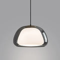 Suspension en verre gris, ambré ou transparent, tailles S et M