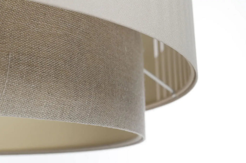 Suspension en tissu crème, design moderne, tailles S, M et L