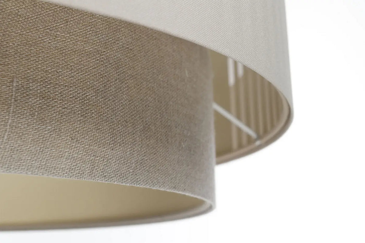 Suspension en tissu crème, design moderne, tailles S, M et L