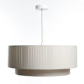 Suspension en tissu crème, design moderne, tailles S, M et L