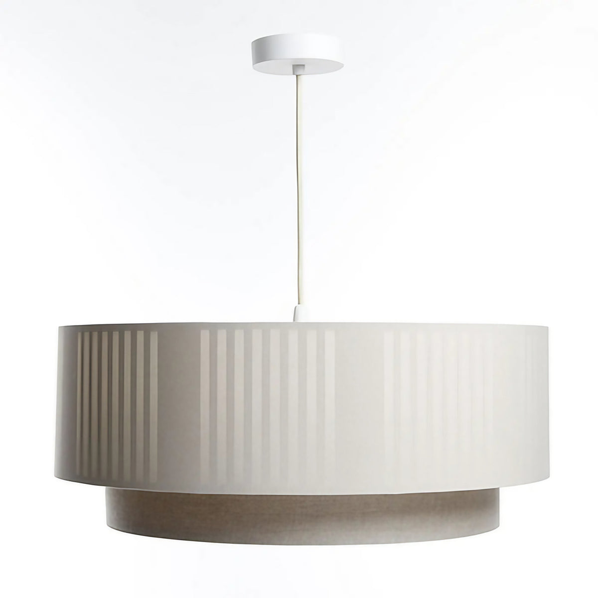 Suspension en tissu crème, design moderne, tailles S, M et L