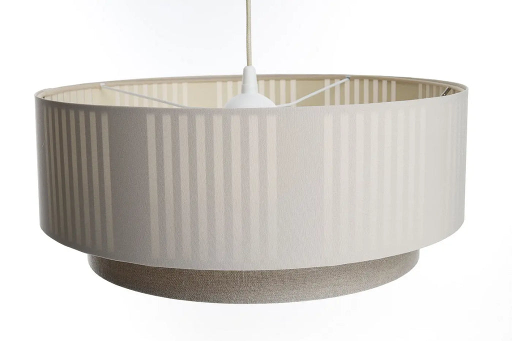 Suspension en tissu crème, design moderne, tailles S, M et L