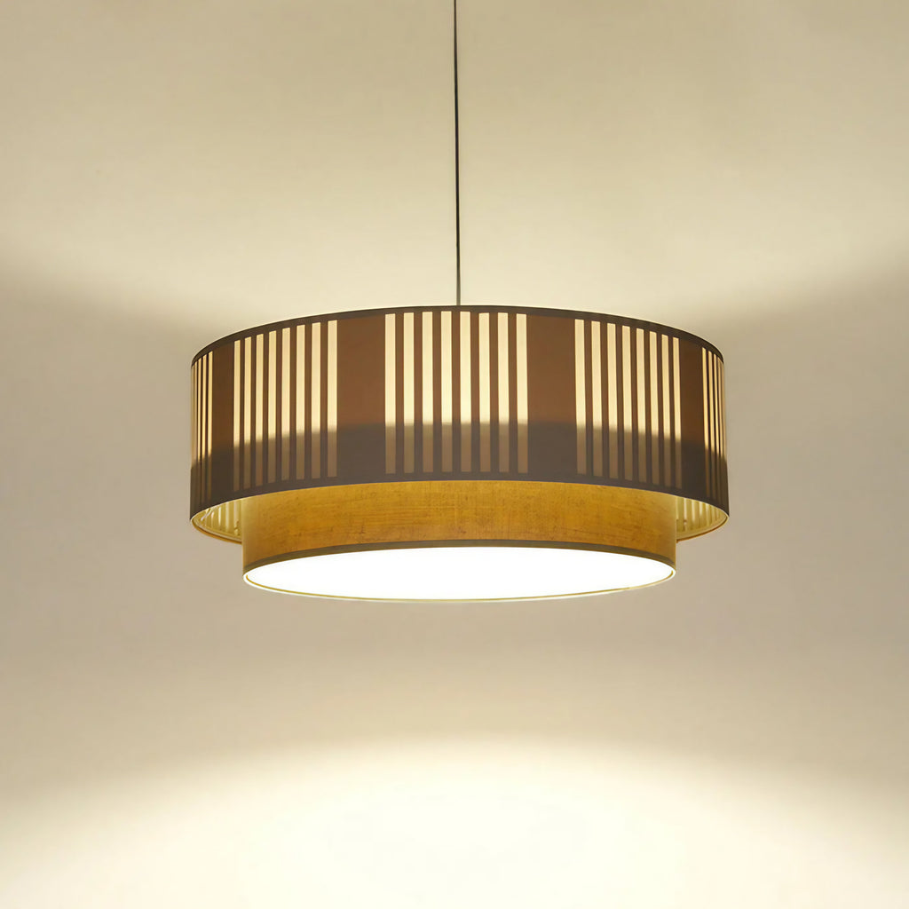 Suspension en tissu crème, design moderne, tailles S, M et L