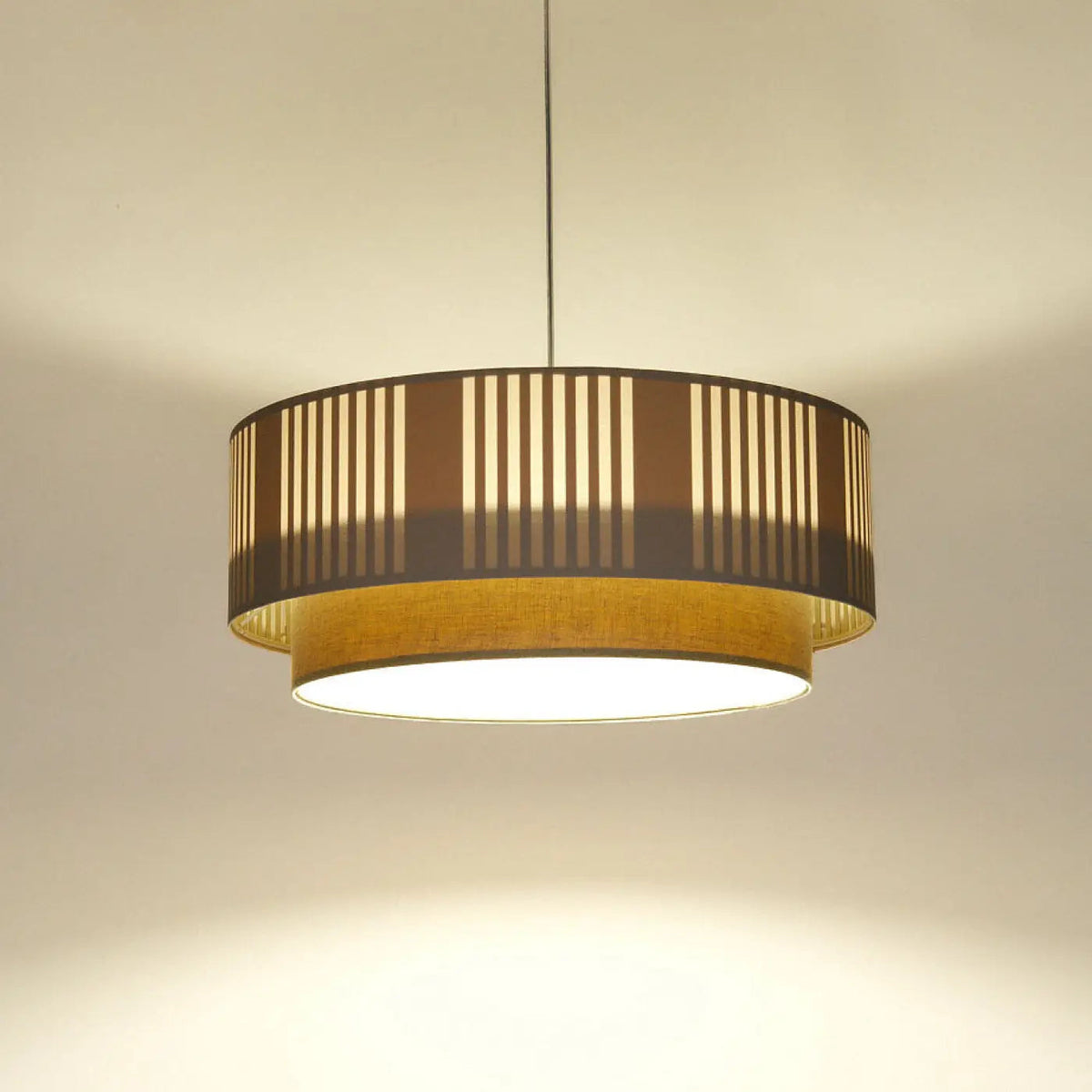 Suspension en tissu crème, design moderne, tailles S, M et L
