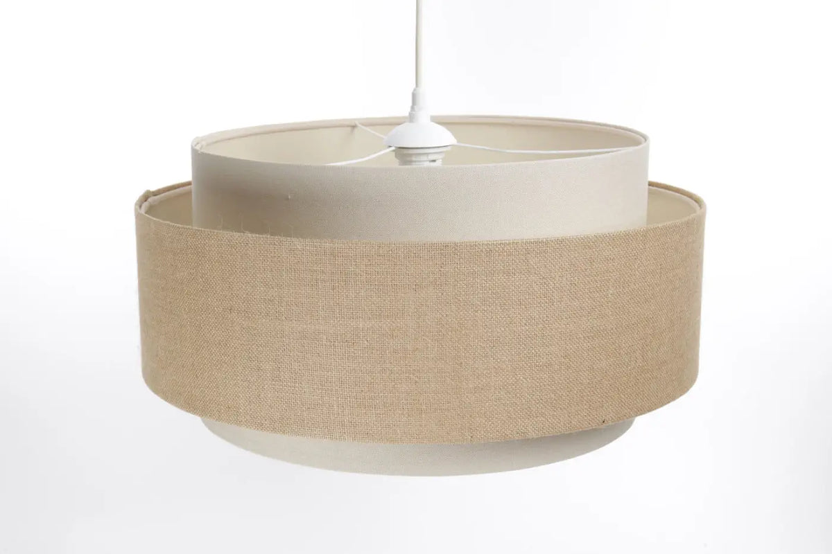 Suspension en tissu crème de 50 cm, style bohème minimaliste
