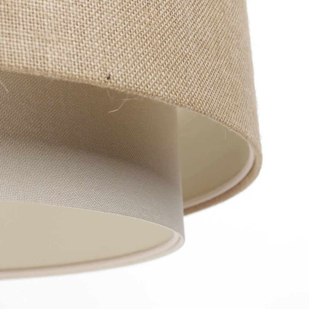 Suspension en tissu crème de 50 cm, style bohème minimaliste