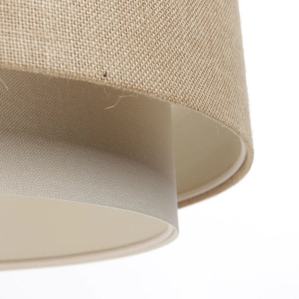 Suspension en tissu crème de 50 cm, style bohème minimaliste