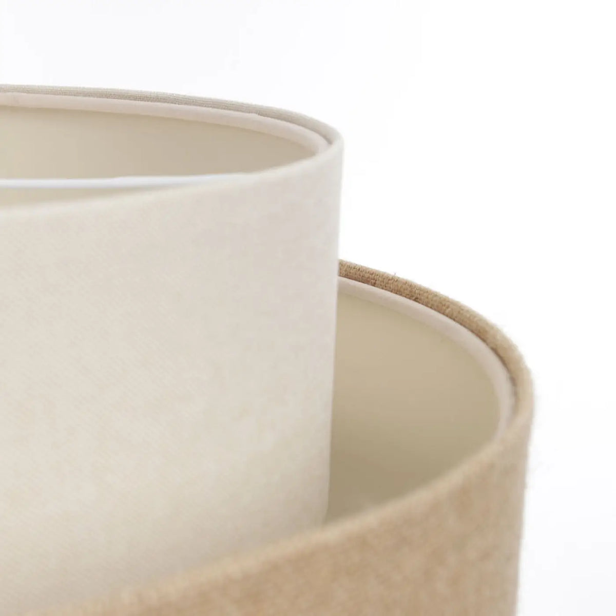 Suspension en tissu crème de 50 cm, style bohème minimaliste