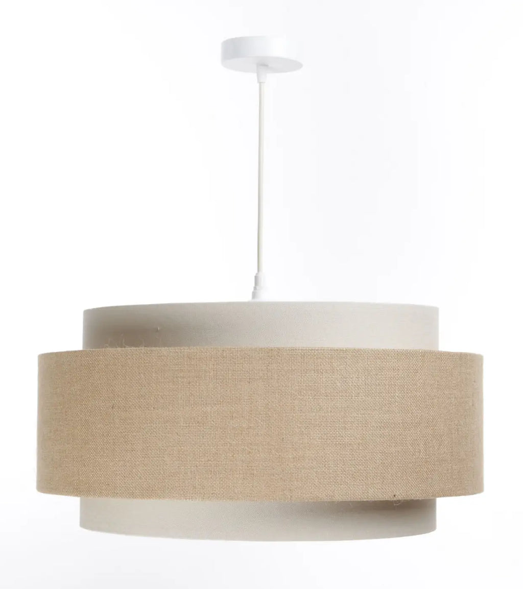 Suspension en tissu crème de 50 cm, style bohème minimaliste