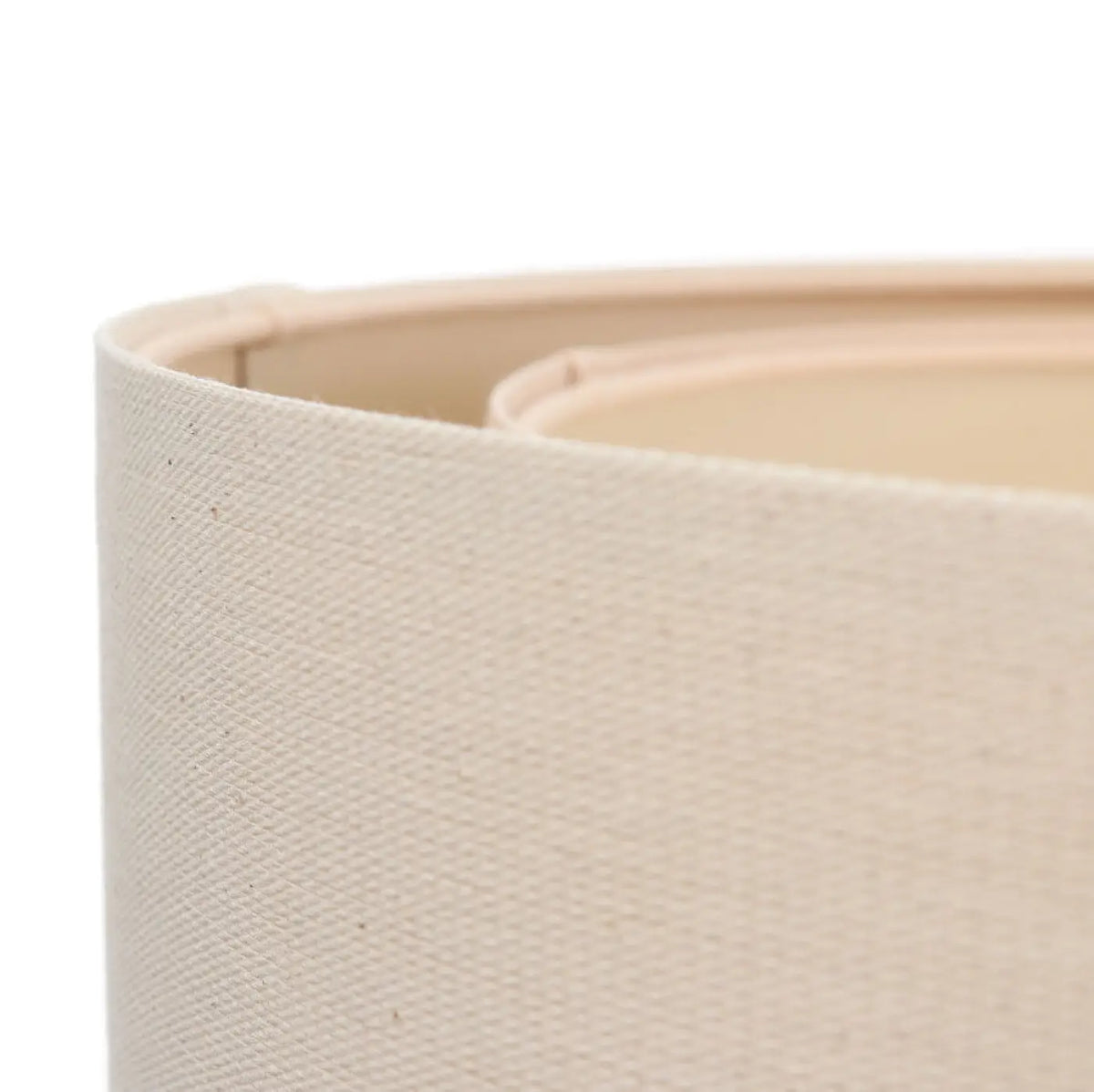 Suspension cylindrique en tissu crème, tailles S ou M