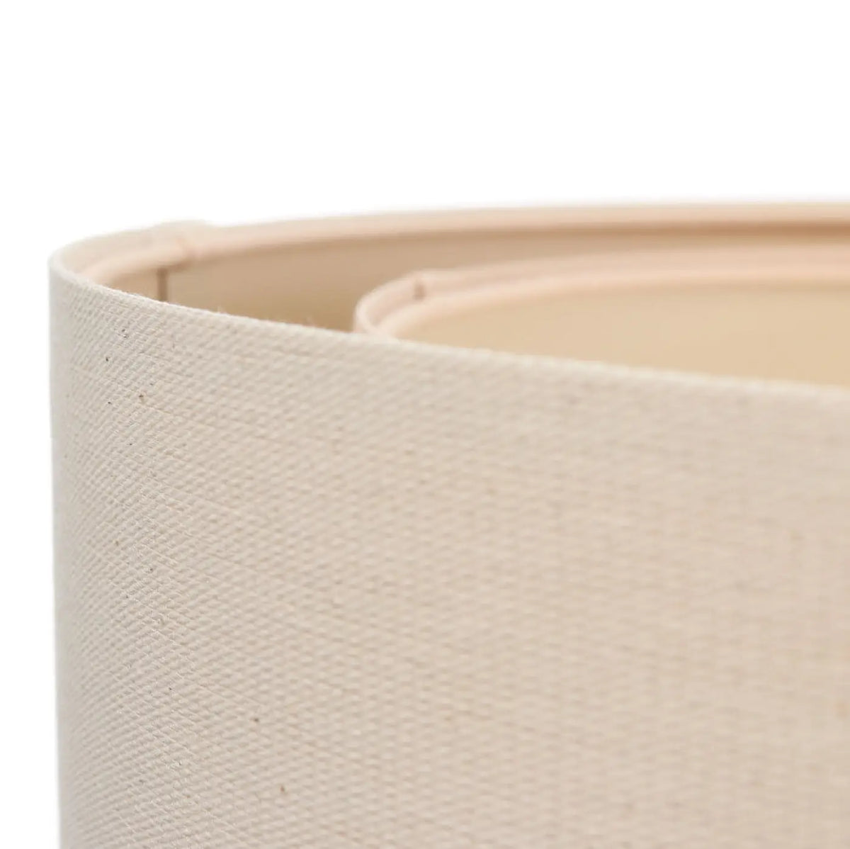 Suspension cylindrique en tissu crème, tailles S ou M