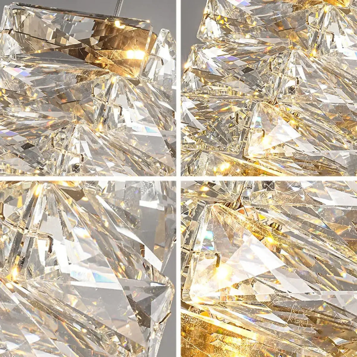 Suspension en cristal scintillant, forme allongée, tailles S ou M