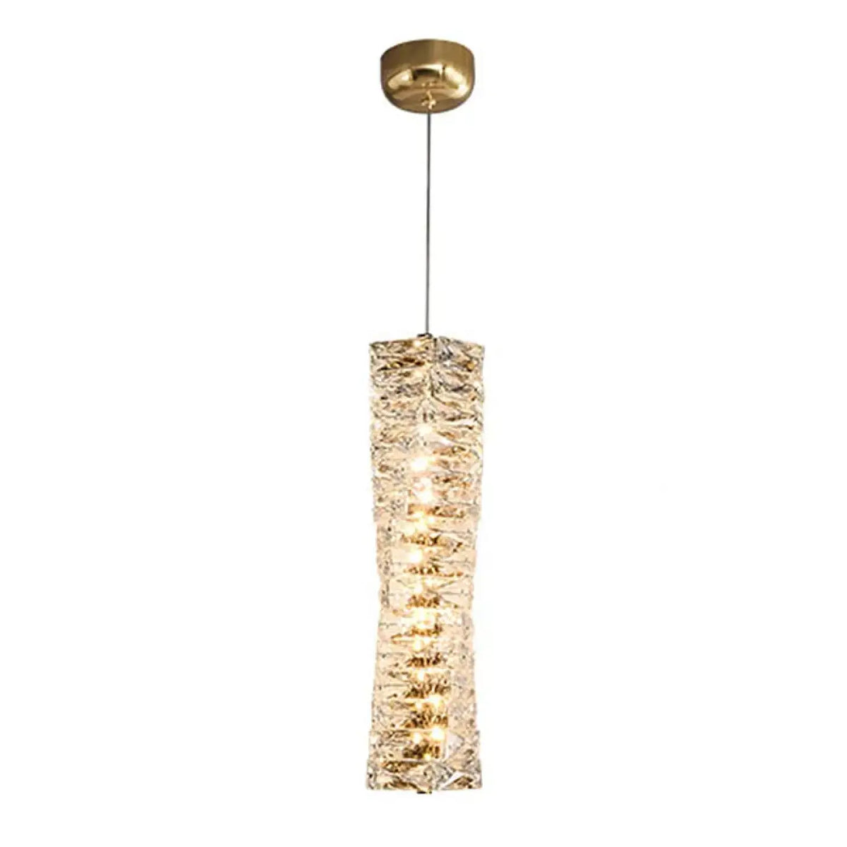 Suspension en cristal scintillant, forme allongée, tailles S ou M