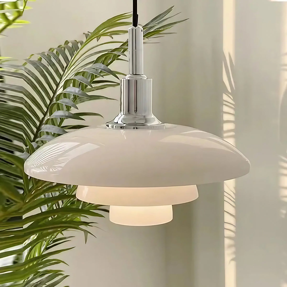 Suspension danoise pour cuisine, blanche ou orange