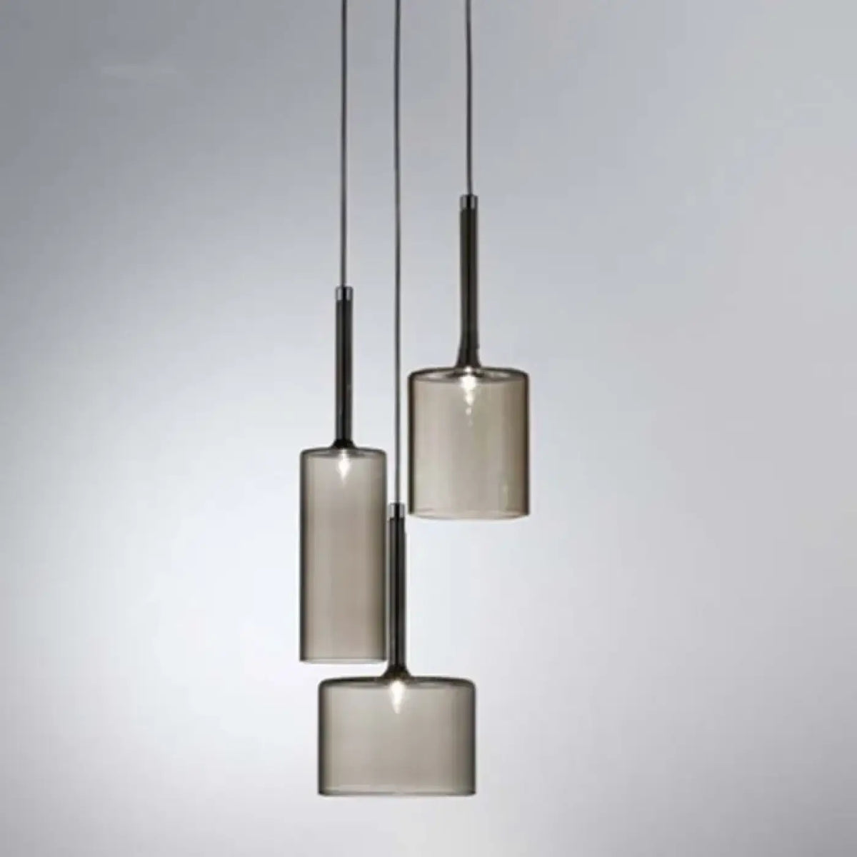 Suspension design à cylindres de verre, quatre teintes