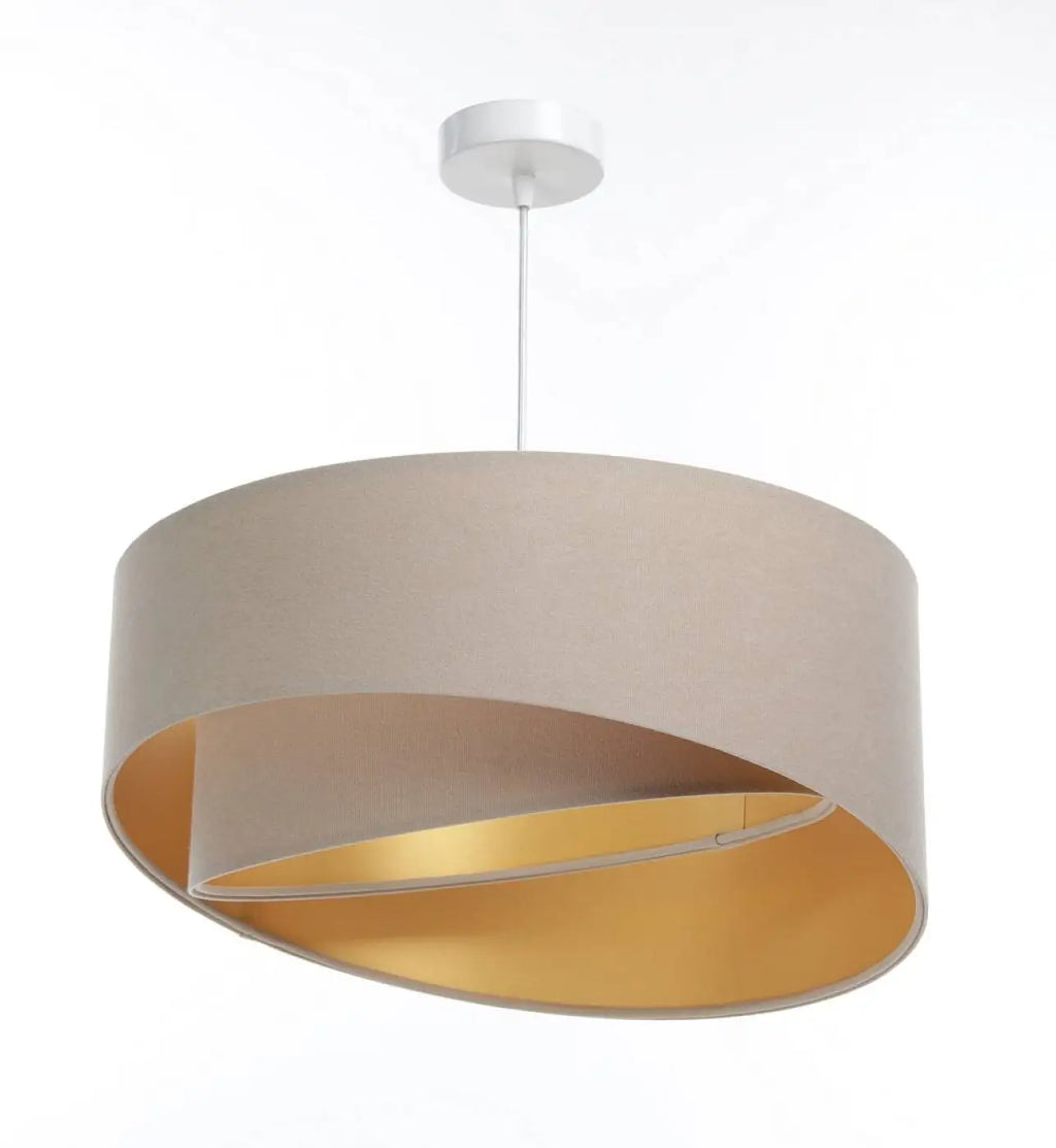 Suspension beige aux nuances dorées, tailles S et M