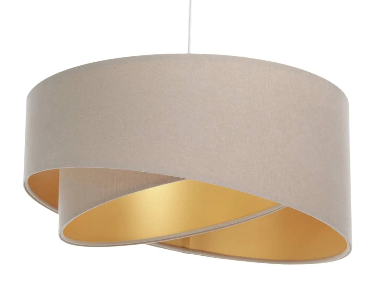 Suspension beige aux nuances dorées, tailles S et M